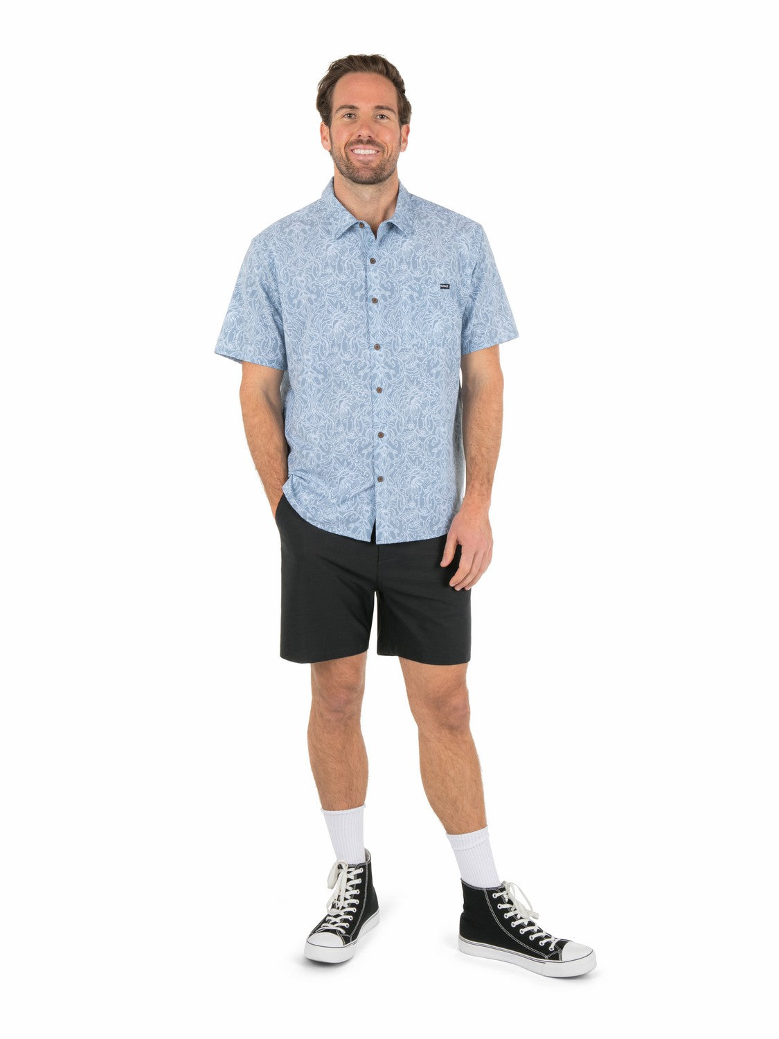 Hurley Mens Newport Stretch Short Sleeve