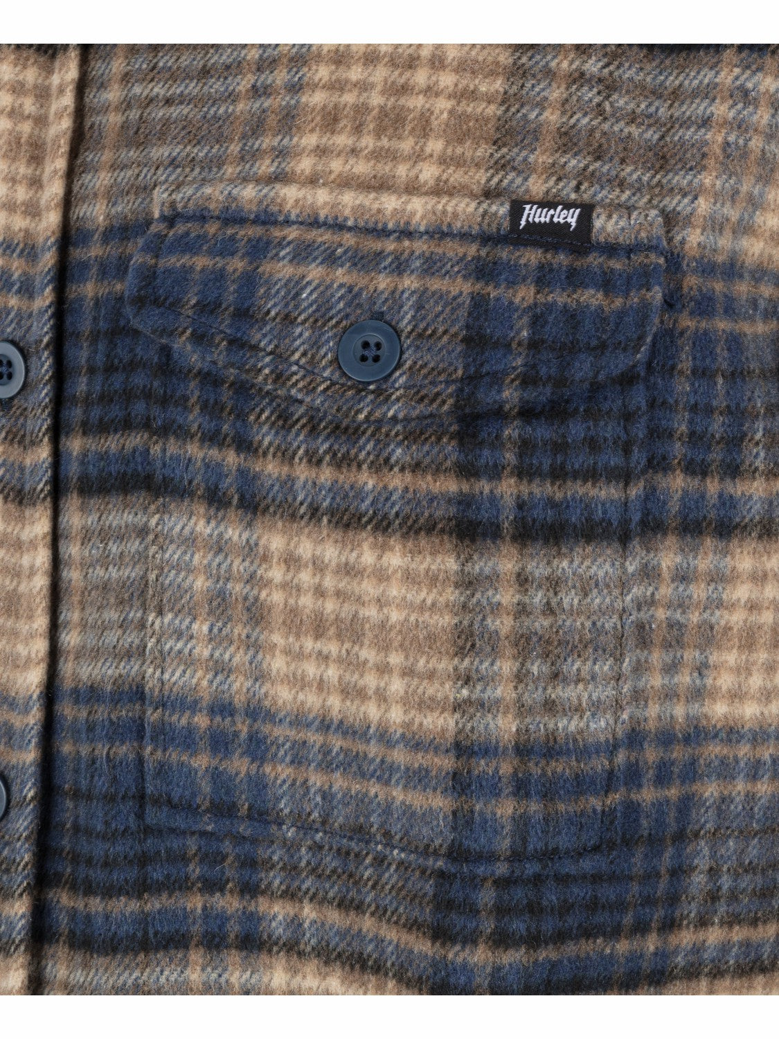 Hurley Mens Portland Heavyweight Flannel