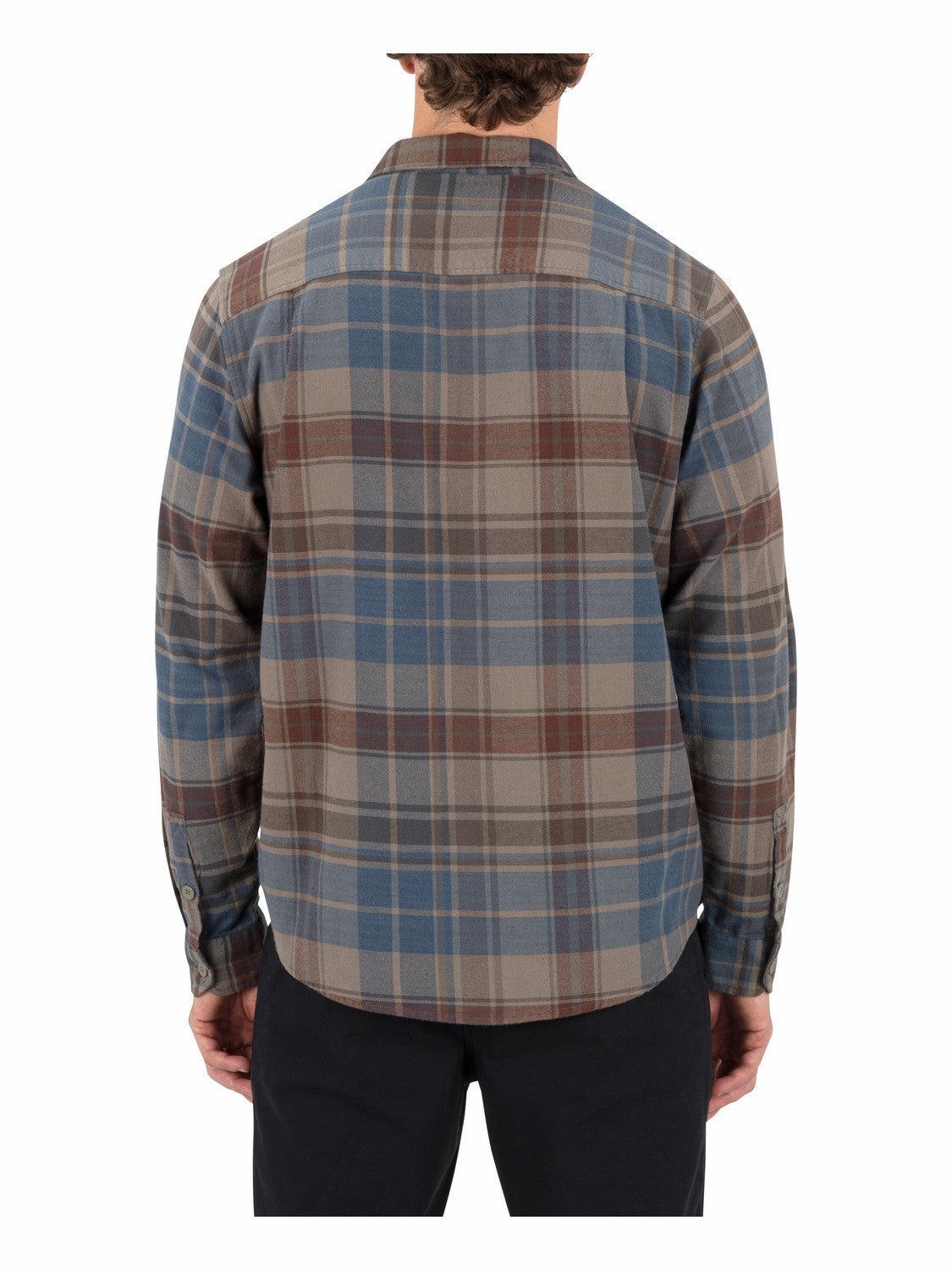 Hurley Mens Portland Stretch Flannel Long Sleeve