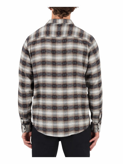 Hurley Mens Portland Stretch Flannel Long Sleeve