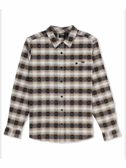 Hurley Mens Portland Stretch Flannel Long Sleeve