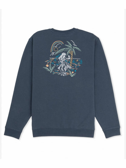 Hurley Mens Hula In Paradise Crewneck Sweatshirt