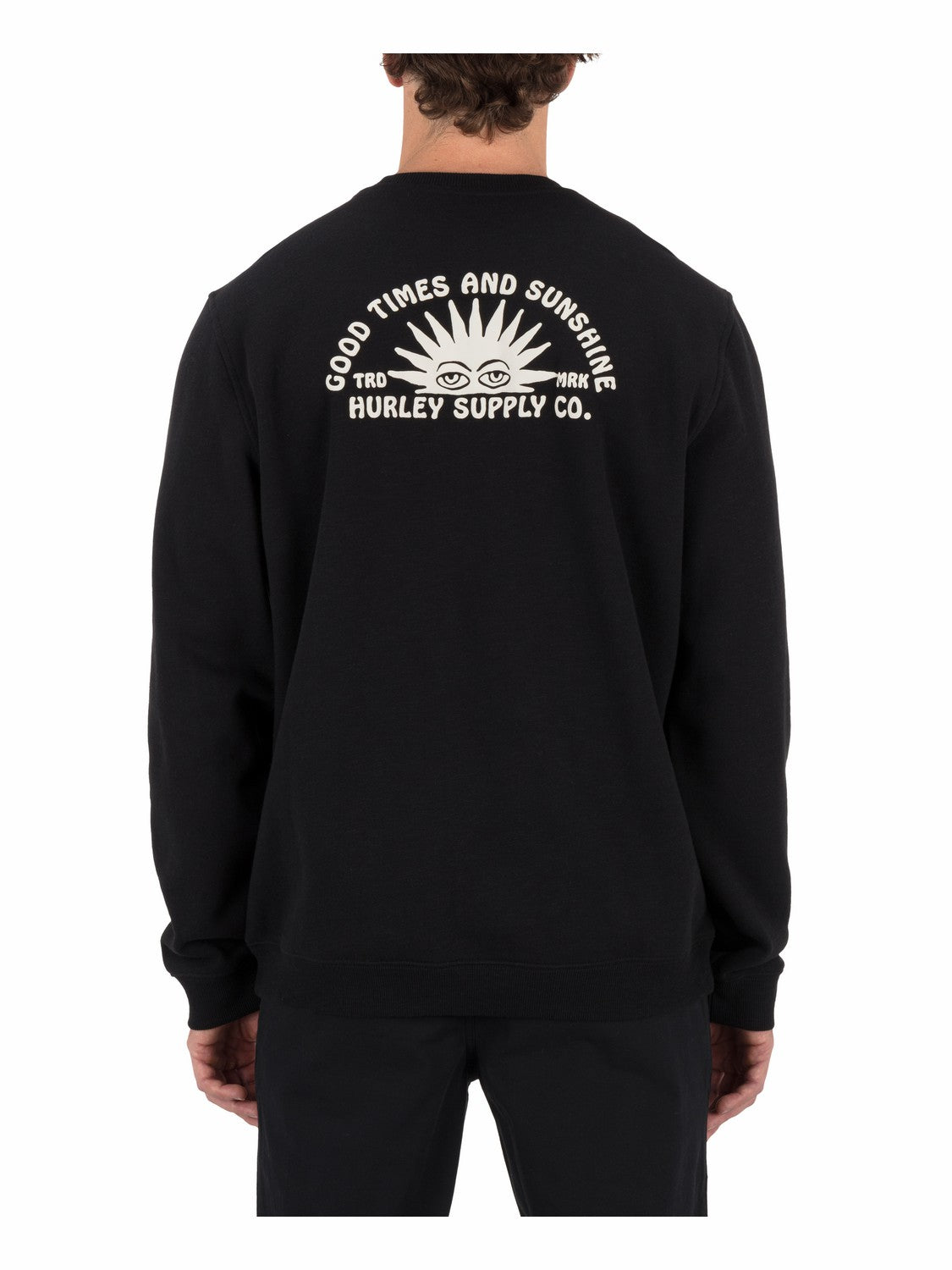 Hurley Mens Sunshine Slub Crew Sweatshirt