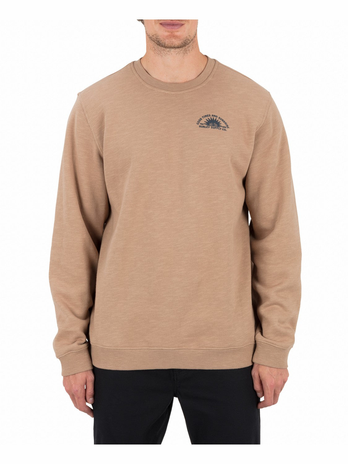 Hurley Mens Sunshine Slub Crew Sweatshirt