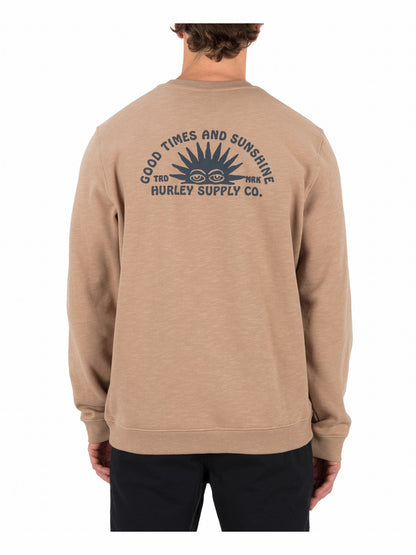 Hurley Mens Sunshine Slub Crew Sweatshirt