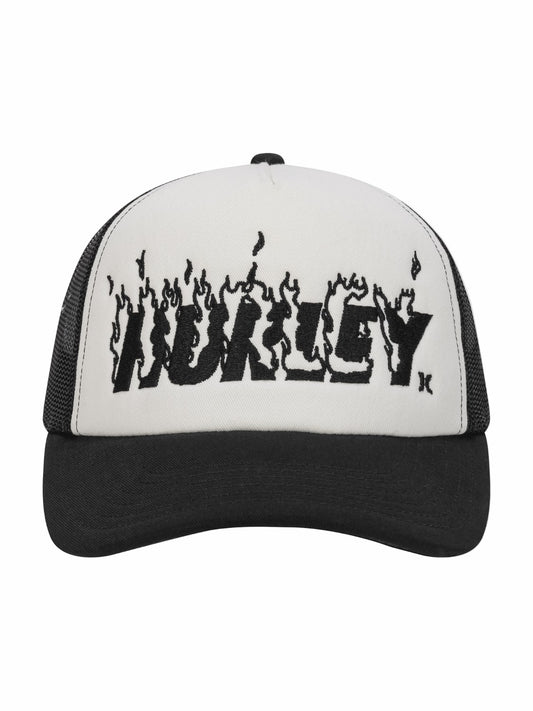 Hurley Mens Hurley x Travis Barker Flame Trucker Hat