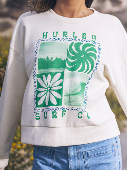 Hurley Womens Cycles Of The Earth Boxy Crew