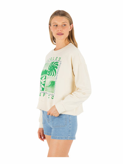 Hurley Womens Cycles Of The Earth Boxy Crew