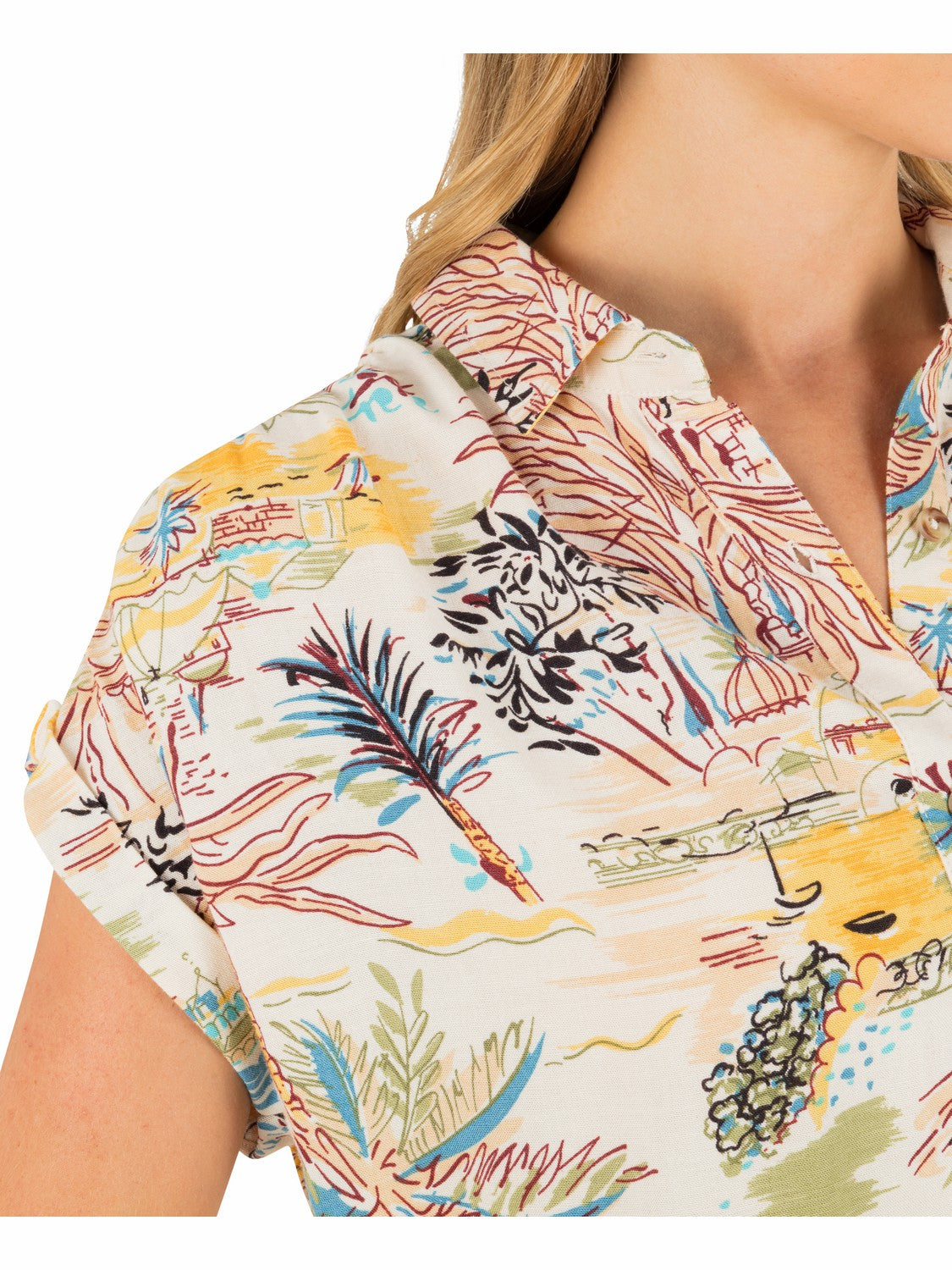 Hurley Womens Safari Scenic Short Sleeve