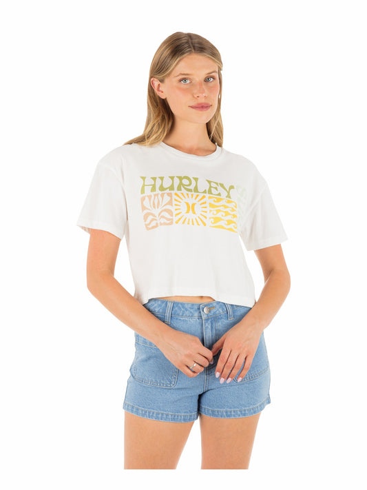 Hurley Womens Surf Days Boxy Crop Tee