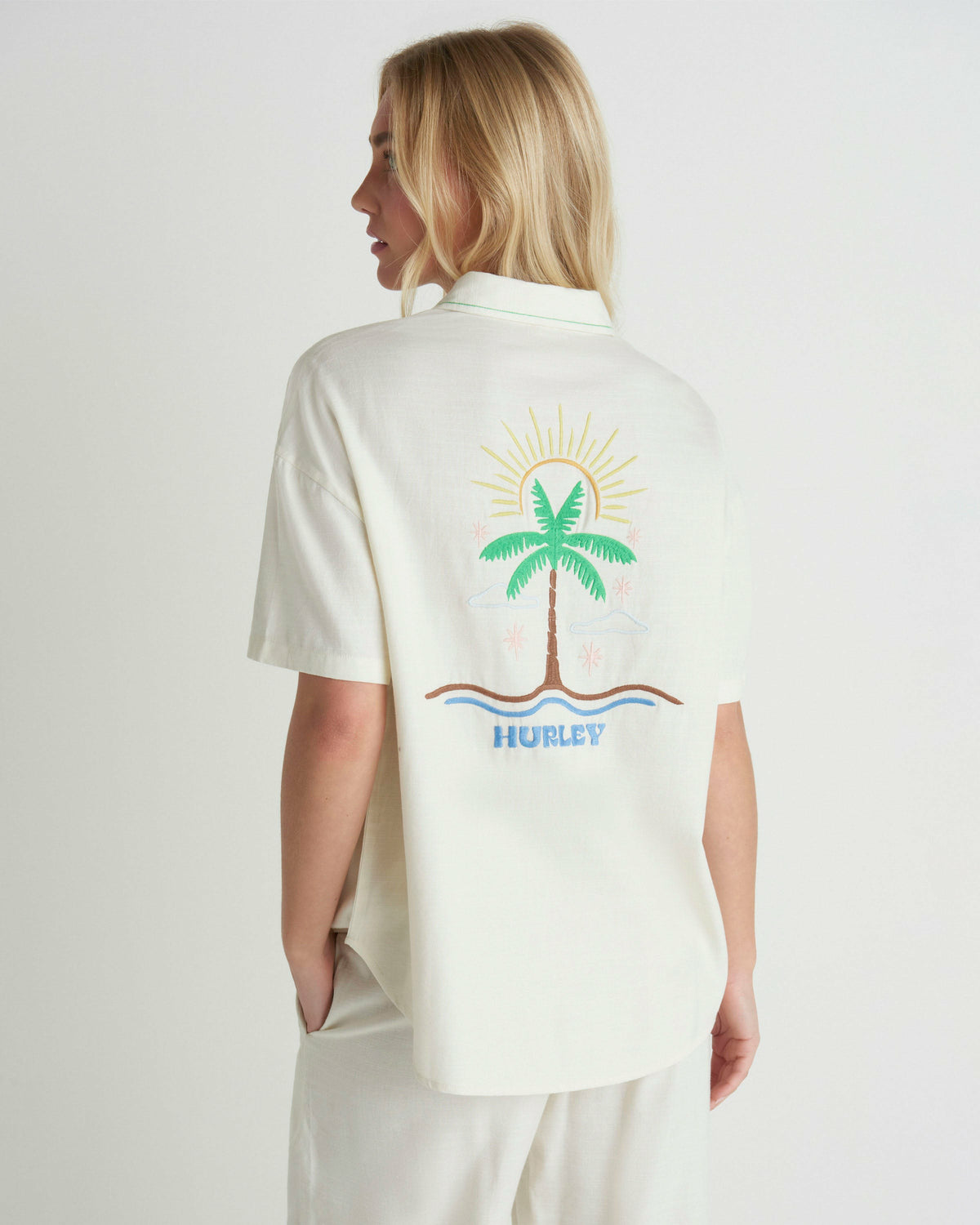 Hurley Womens Goldie Boyfriend Short Sleeve