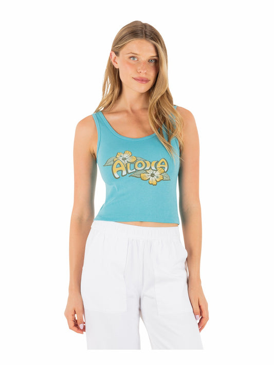 Hurley Womens Aloha Scoop Crop Tank