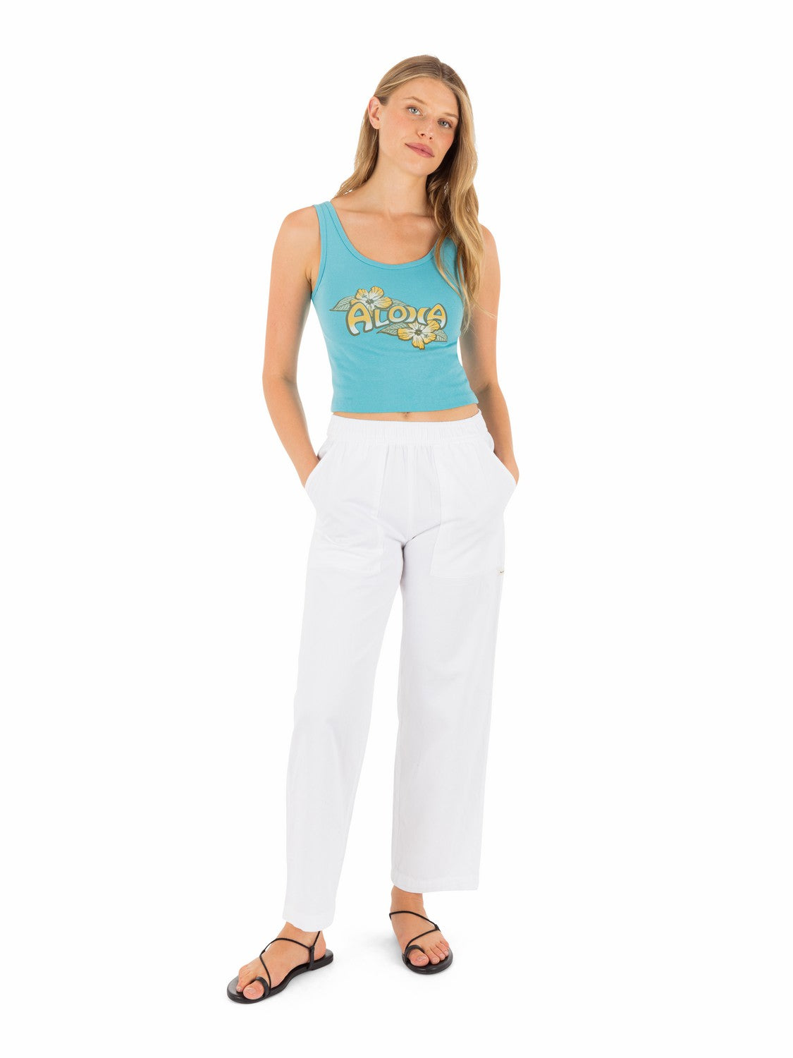 Hurley Womens Aloha Scoop Crop Tank