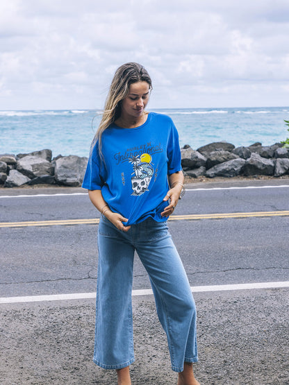 Hurley Womens Skulltide Boyfriend Tee