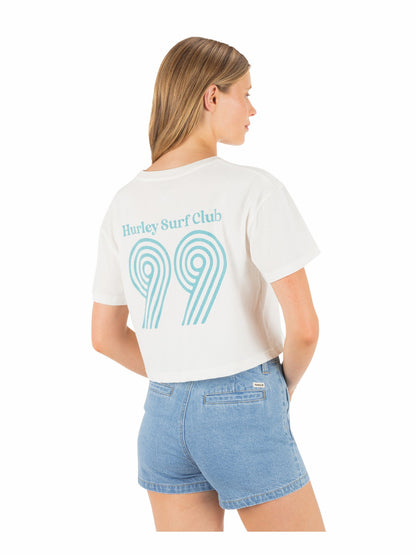 Hurley Womens Rollers Boxy Crop Tee