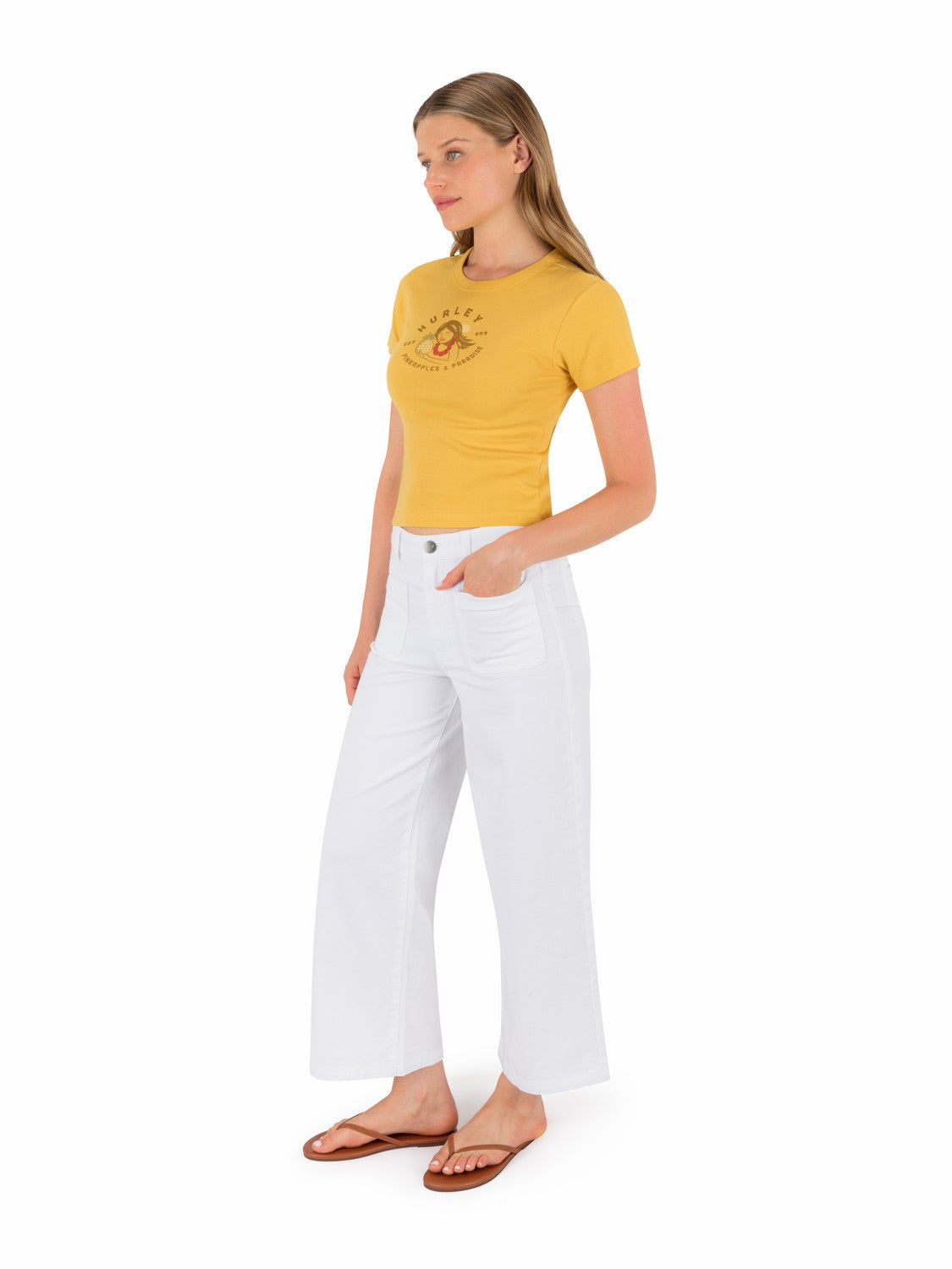 Hurley Womens Pineapples And Paradise Baby Tee