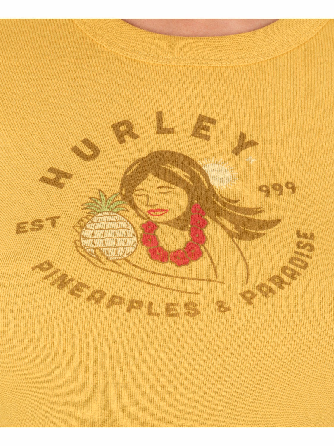 Hurley Womens Pineapples And Paradise Baby Tee