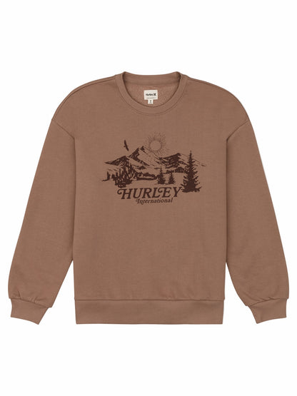Hurley Womens Escapism Oversize Crew