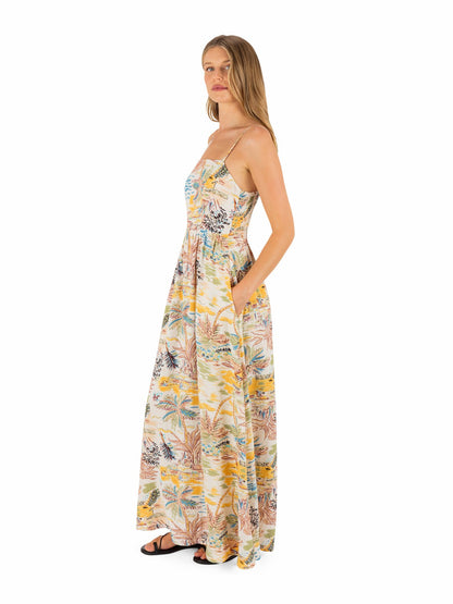 Hurley Womens Safari Scenic Maxi Dress