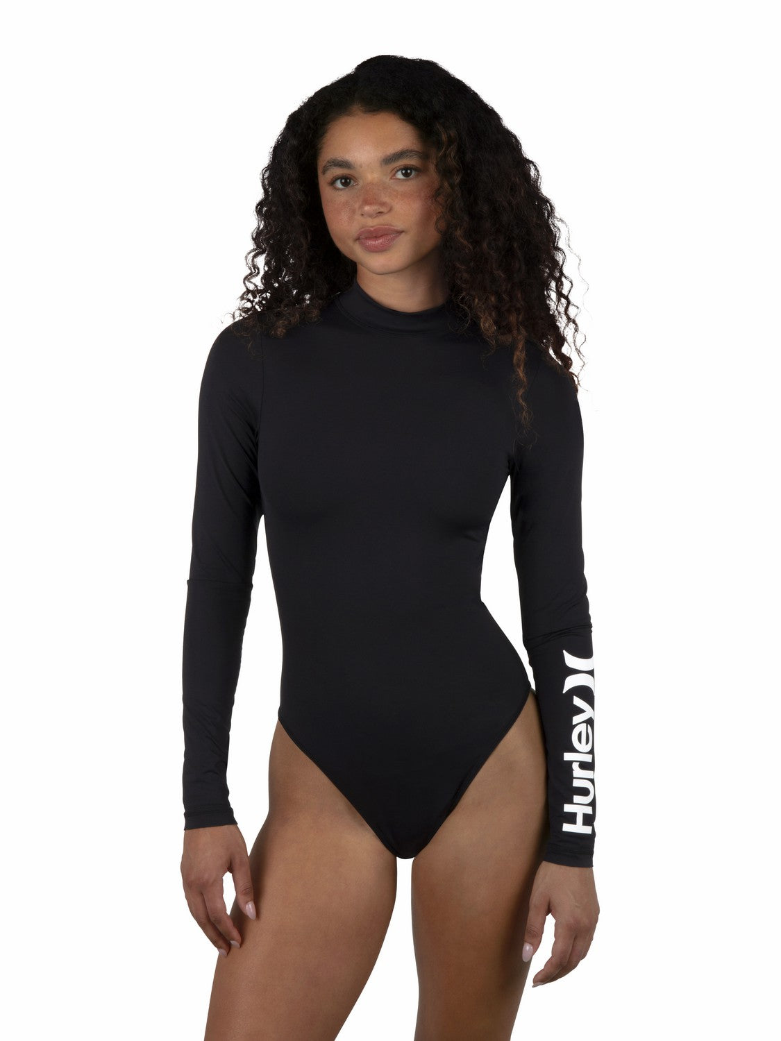 Hurley Womens One & Only Mock Neck Zip Back Moderate Surf Suit