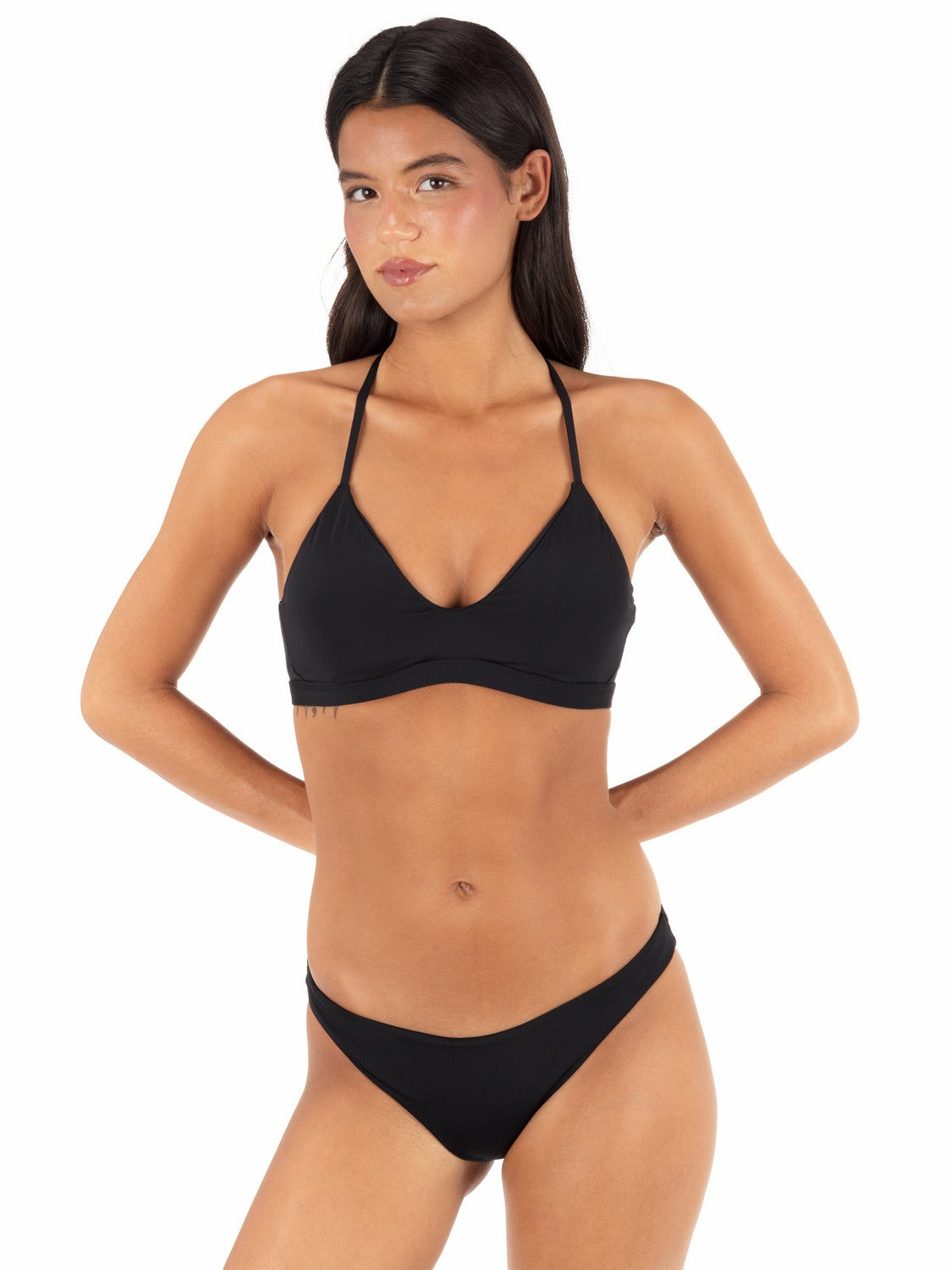 Hurley Womens Solid Adjustable Bikini Top