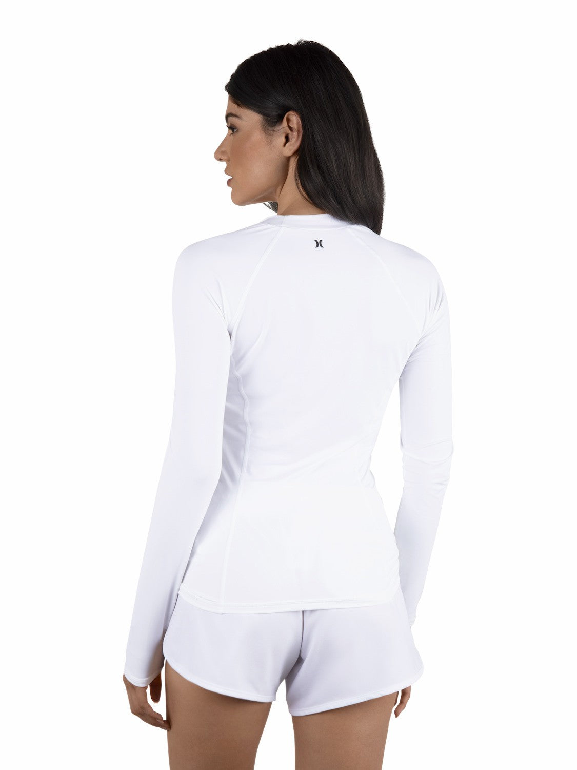 Hurley Womens One & Only Solid Mock Neck Long Sleeve Rashguard