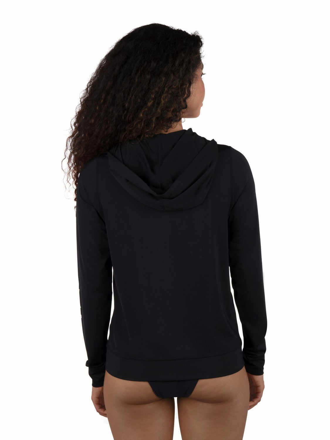Hurley Womens One & Only Solid Zip Hoodie Rashguard