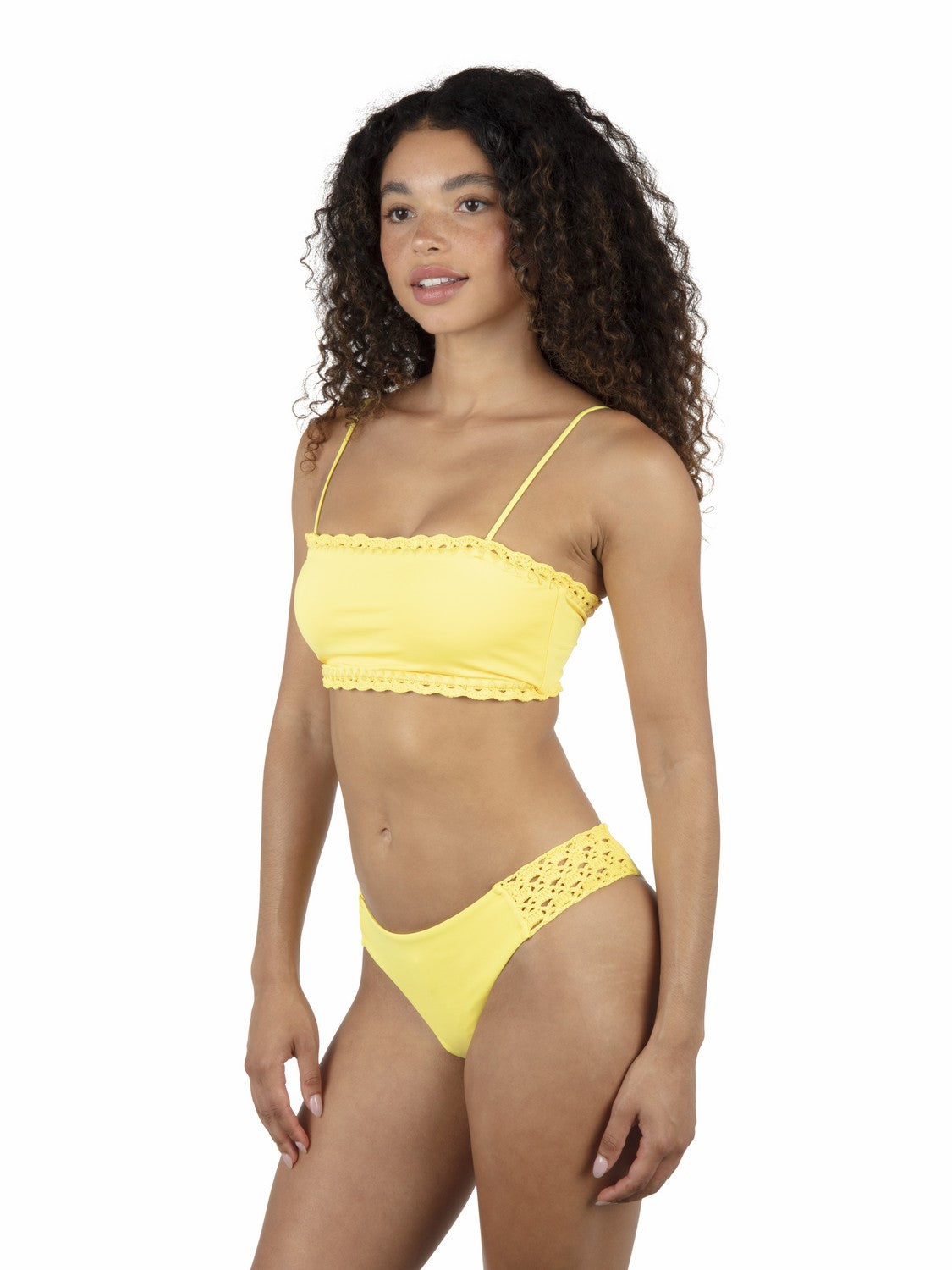 Hurley Womens Macrame Bandeau Bikini Top