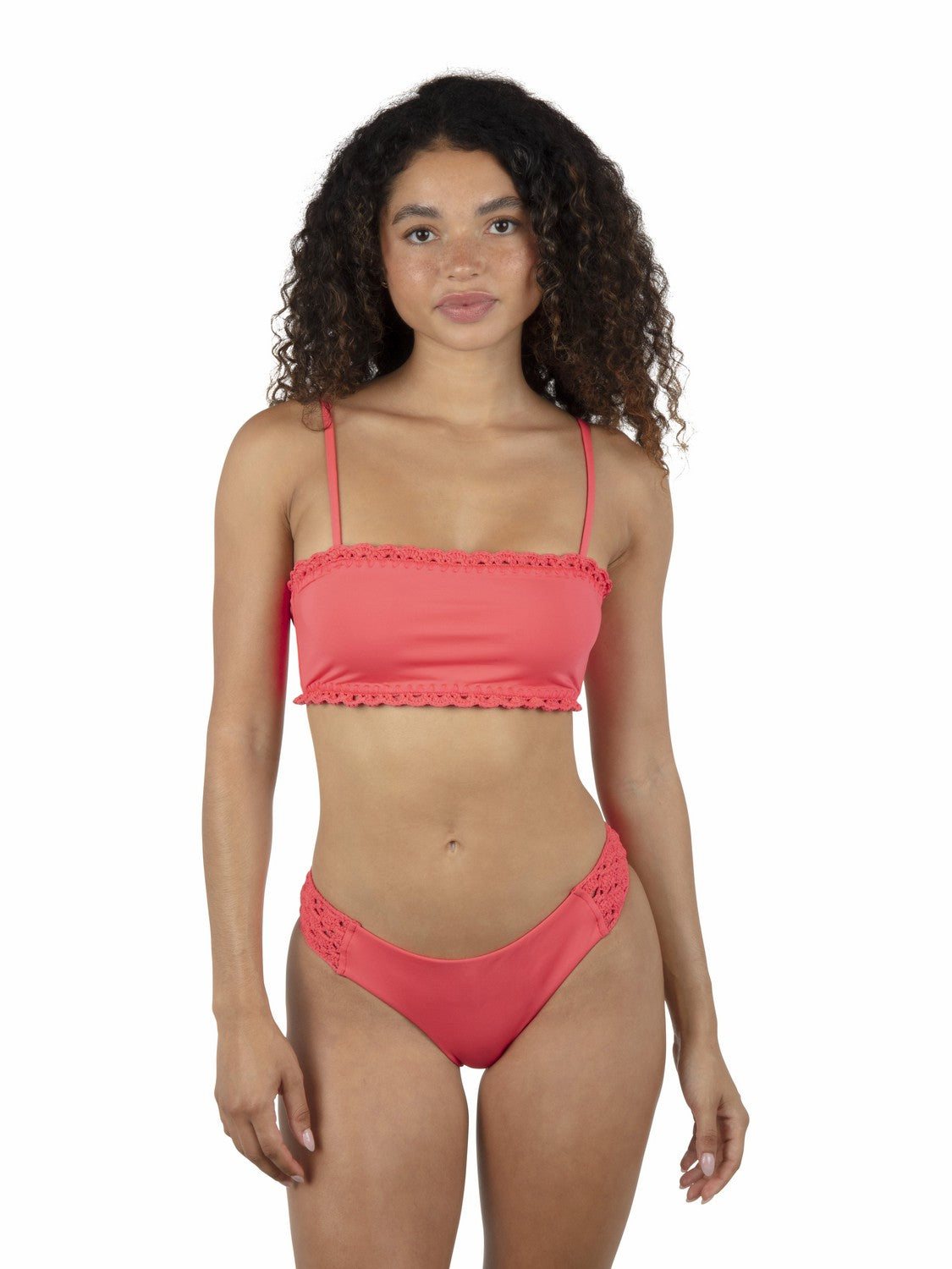 Hurley Womens Macrame Bandeau Bikini Top