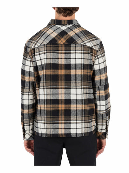 Hurley Mens Santa Cruz Seaside Flannel Long Sleeve