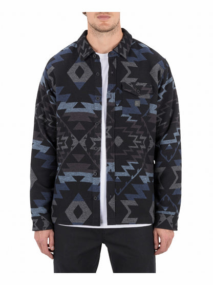 Hurley Mens Santa Cruz Jacquard Long Sleeve
