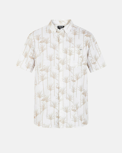 Hurley Mens One And Only Stretch Short Sleeve Shirt