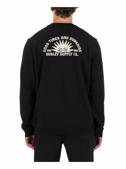 Hurley Mens Sunshine Slub Crew Sweatshirt
