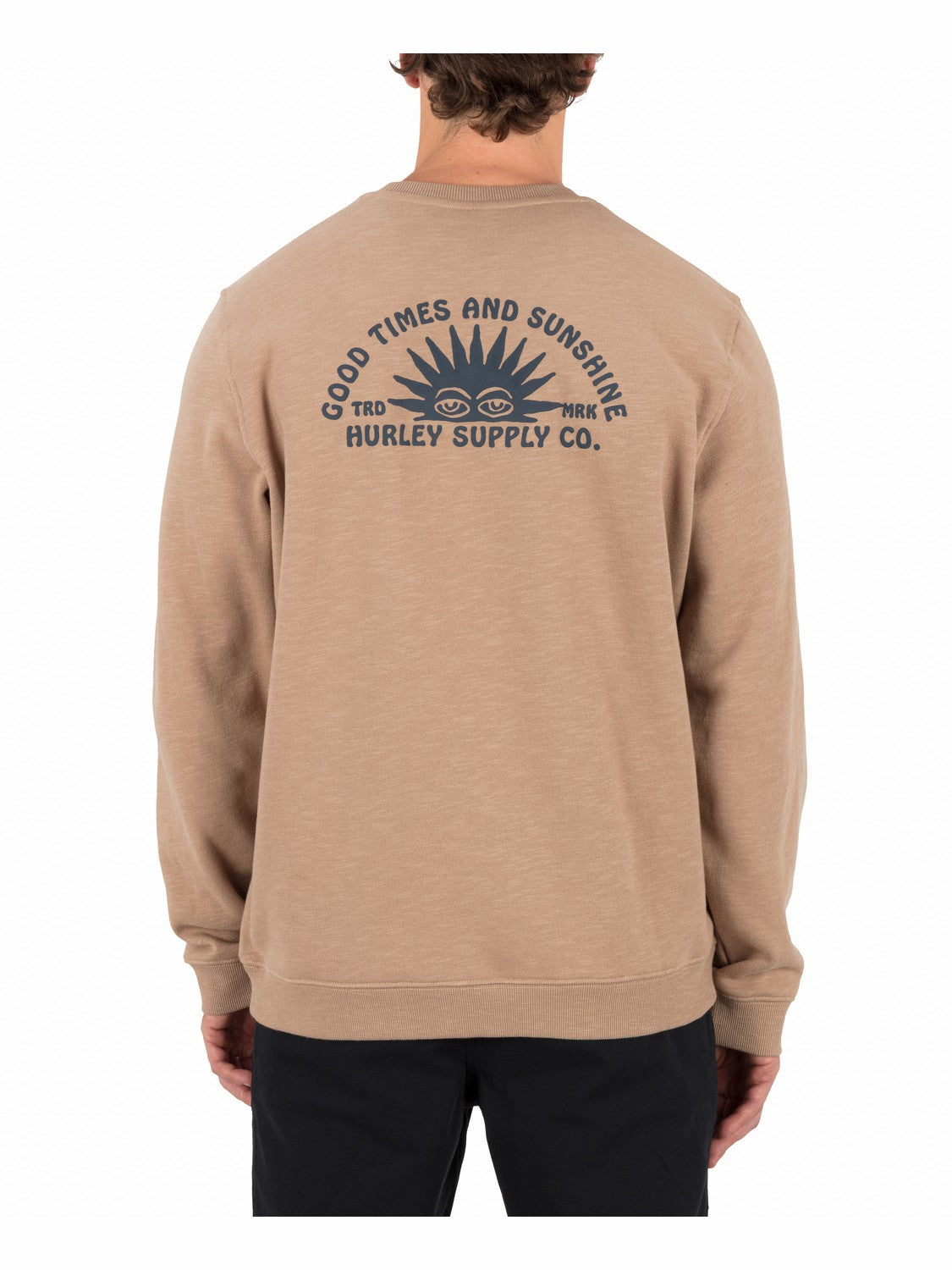 Hurley Mens Sunshine Slub Crew Sweatshirt