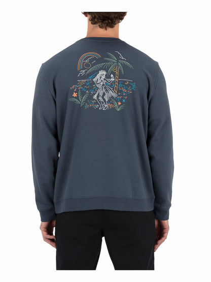 Hurley Mens Hula In Paradise Crewneck Sweatshirt