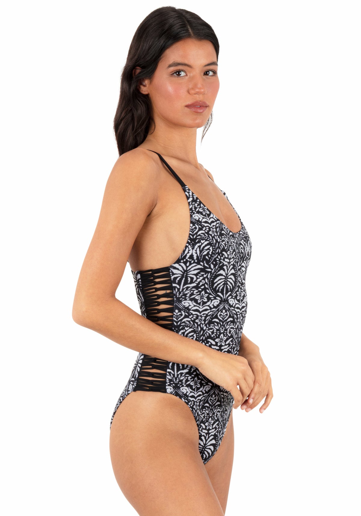 Hurley Womens Ikat Palm Moderate One Piece