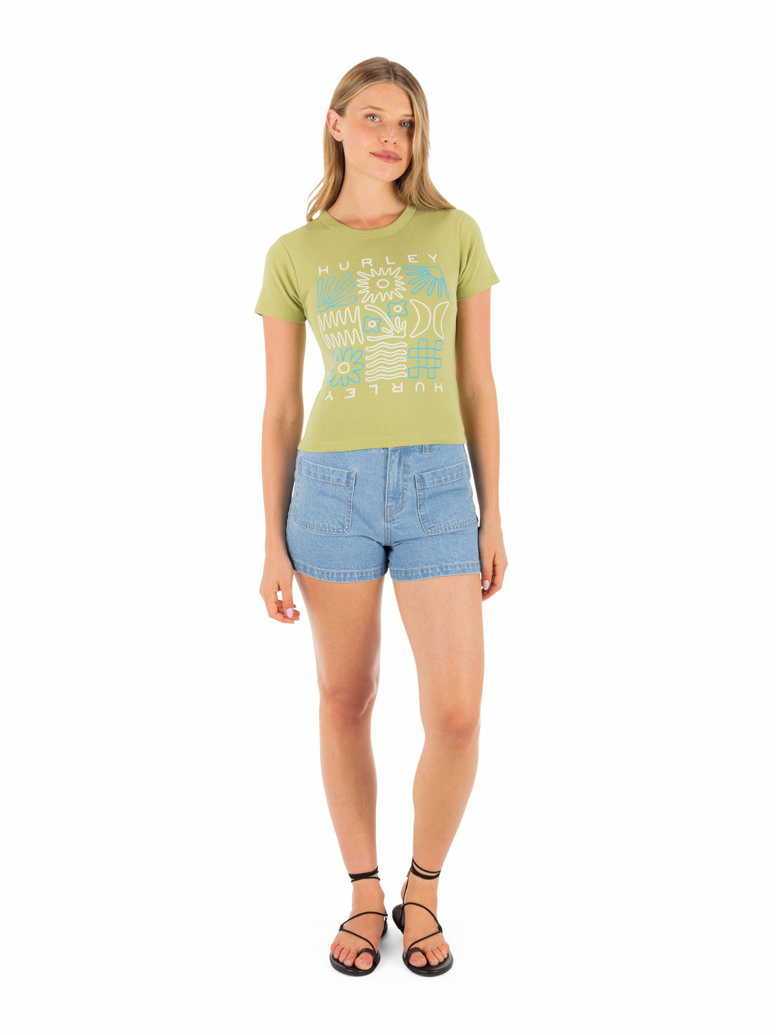 Hurley Womens Array Baby Tee