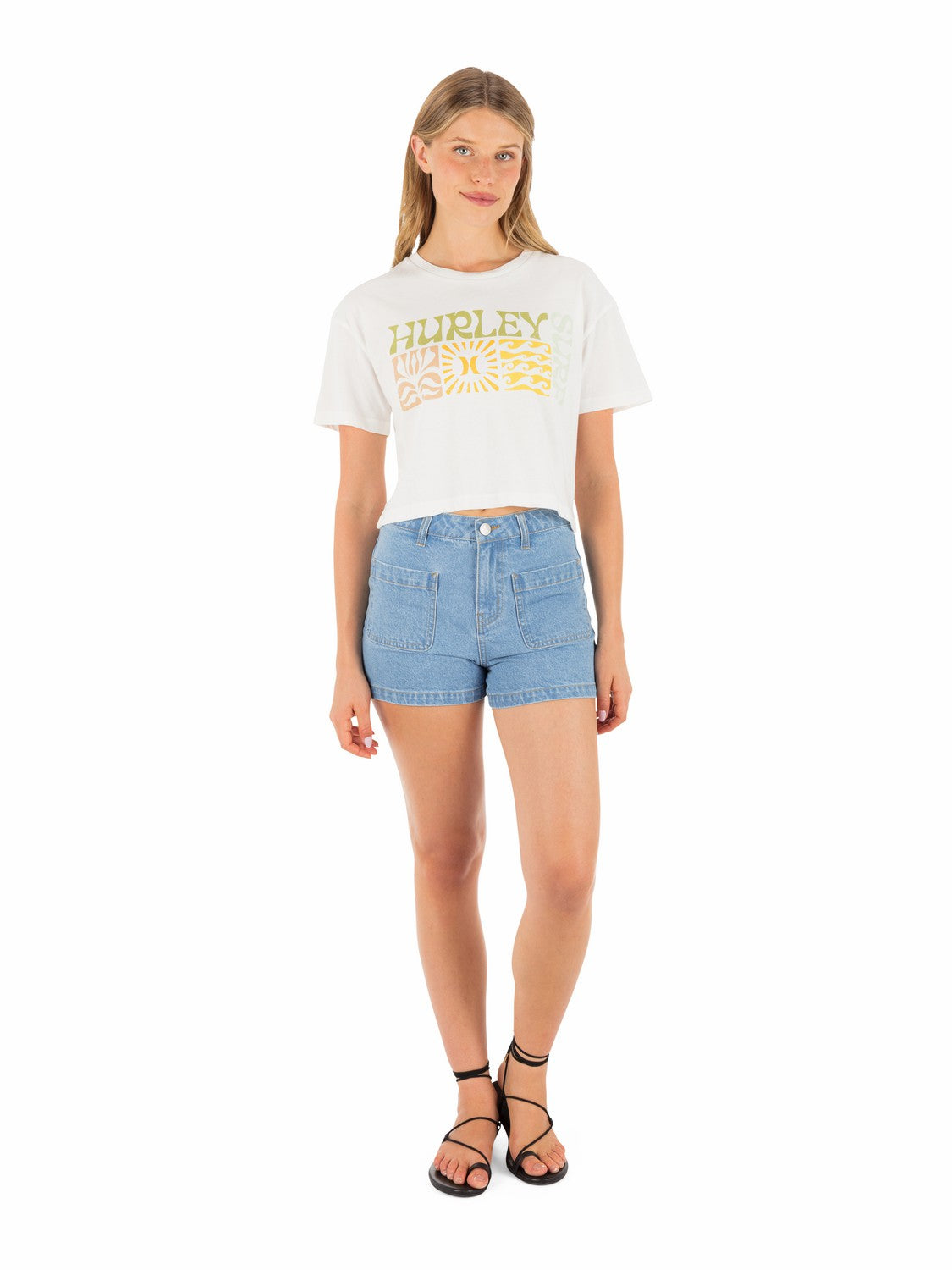 Hurley Womens Surf Days Boxy Crop Tee