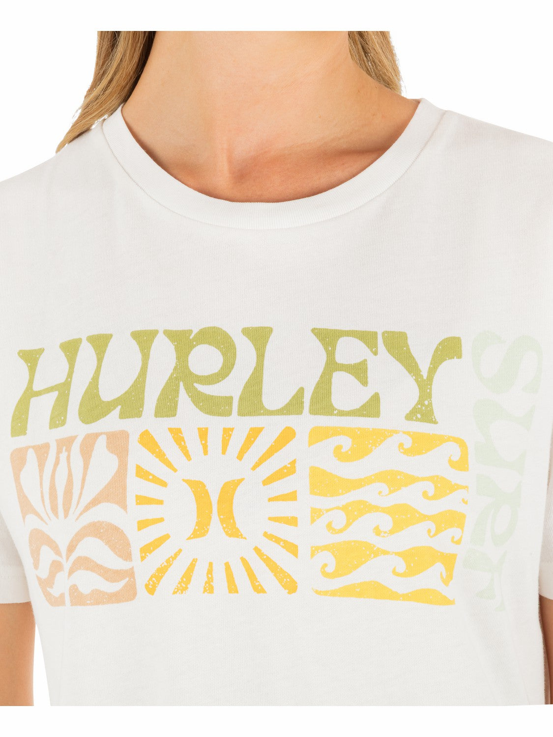Hurley Womens Surf Days Boxy Crop Tee