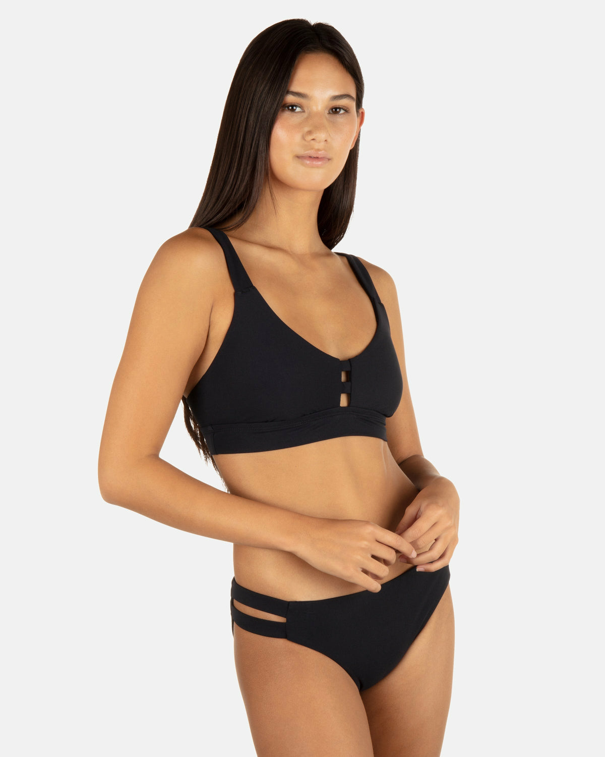 Hurley Womens Max Solid Tab Scoop Top