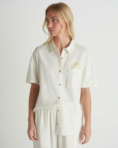 Hurley Womens Goldie Boyfriend Short Sleeve