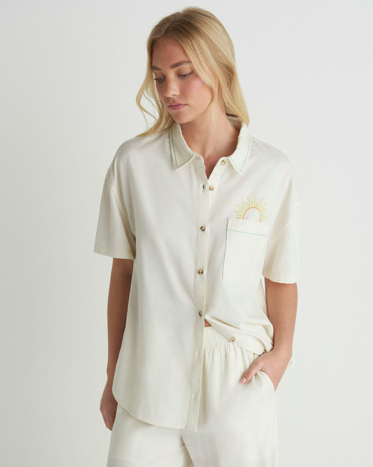 Hurley Womens Goldie Boyfriend Short Sleeve