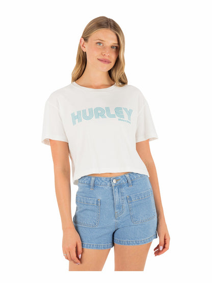 Hurley Womens Rollers Boxy Crop Tee