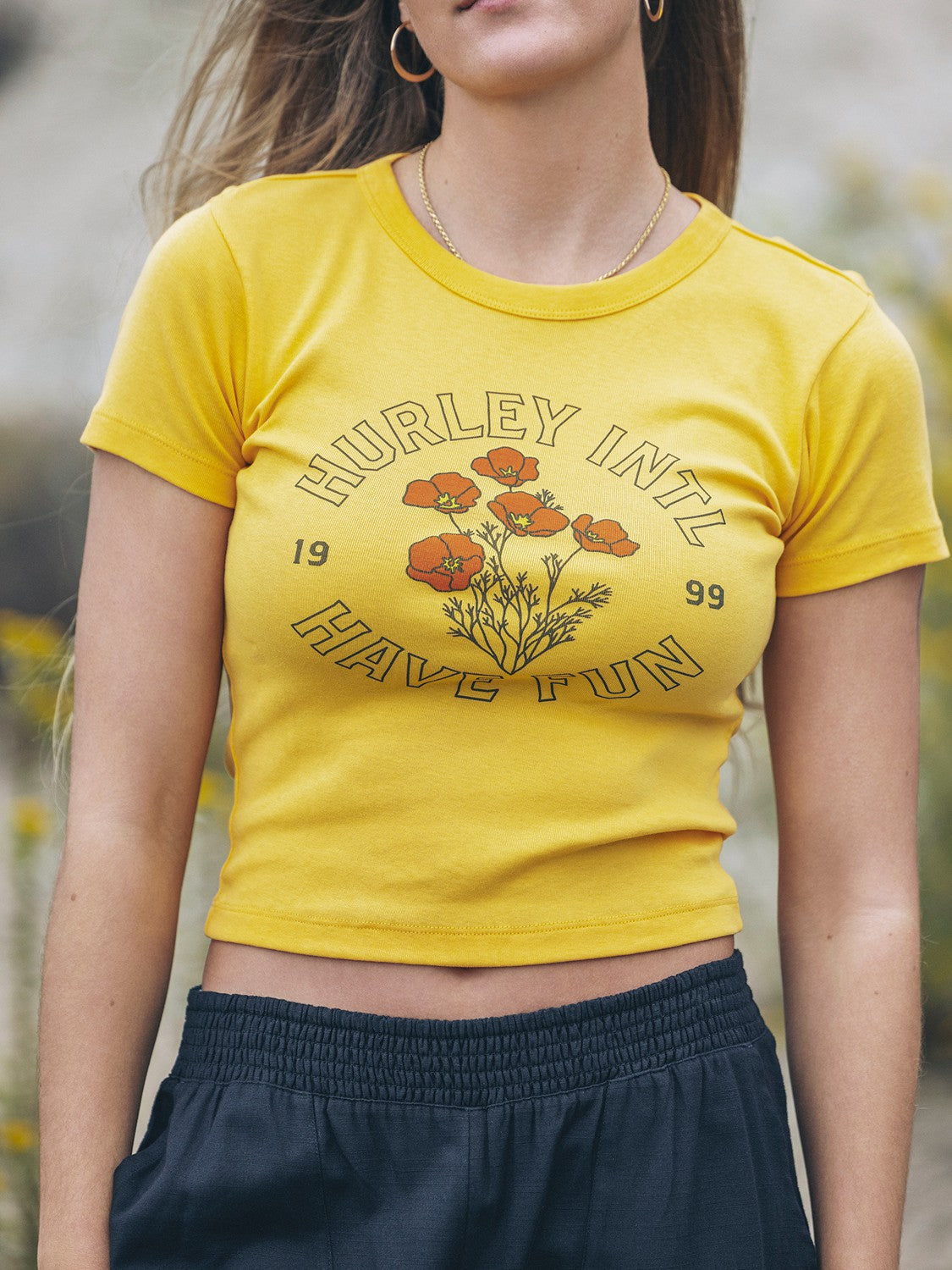 Hurley Womens Poppy Baby Tee