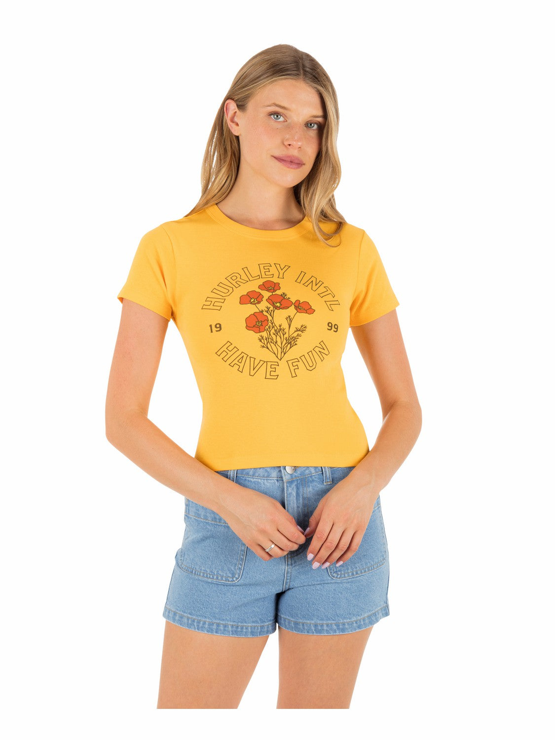 Hurley Womens Poppy Baby Tee