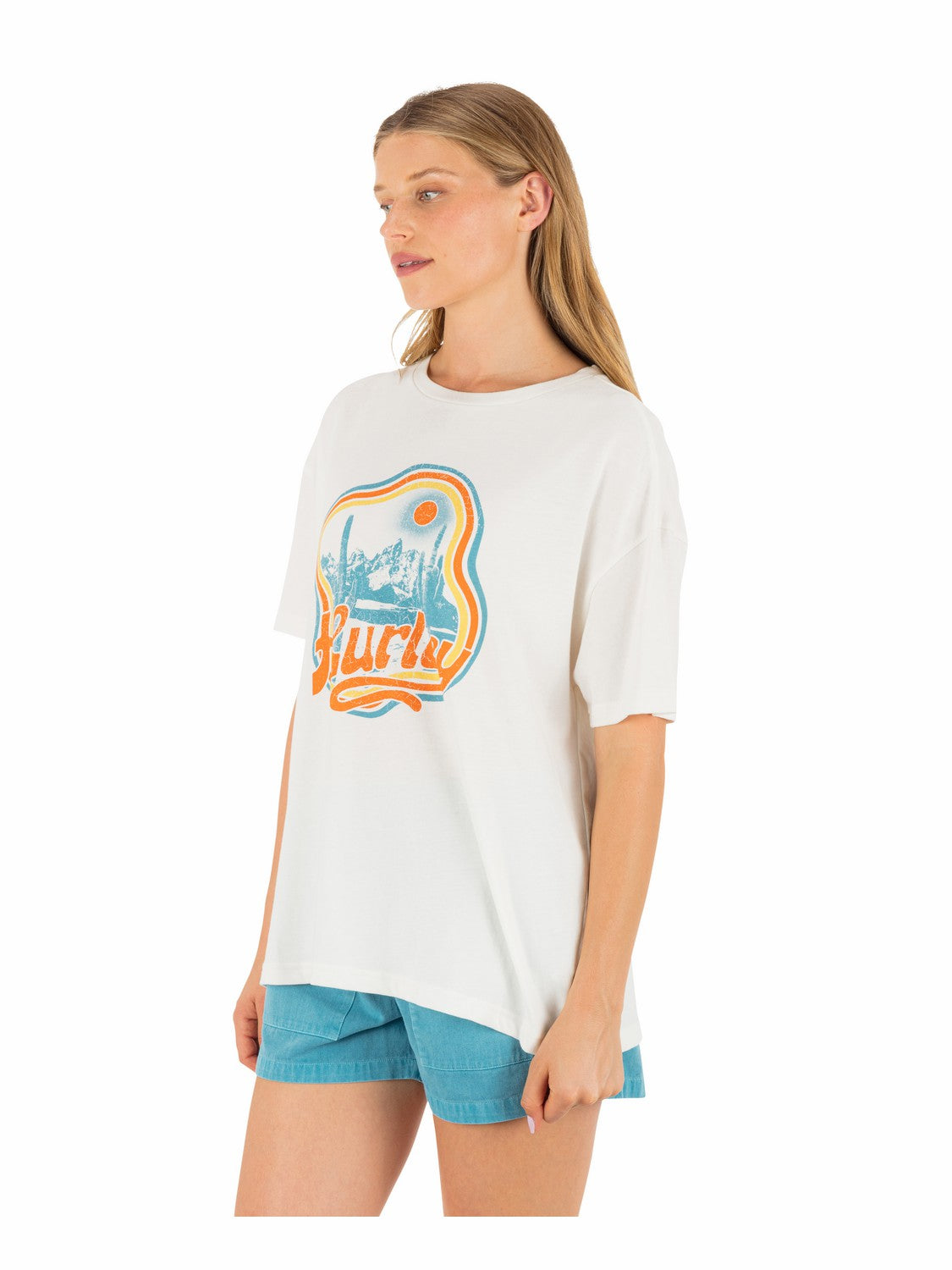 Hurley Womens Scenic View Boyfriend Tee