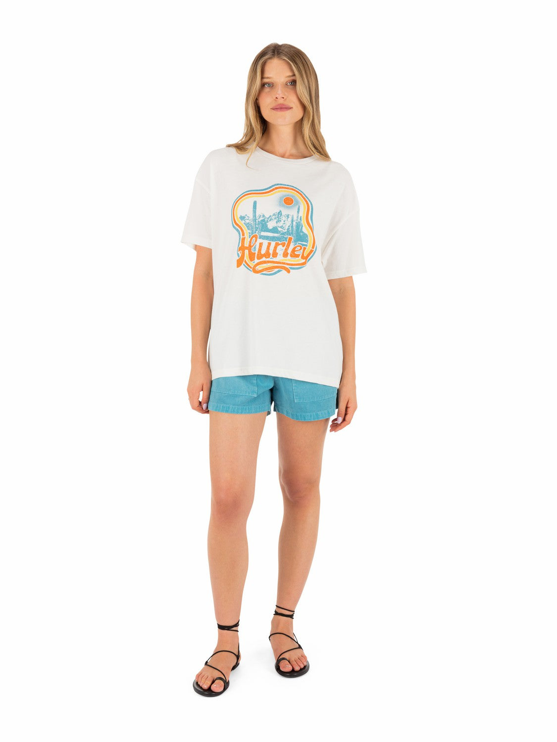 Hurley Womens Scenic View Boyfriend Tee