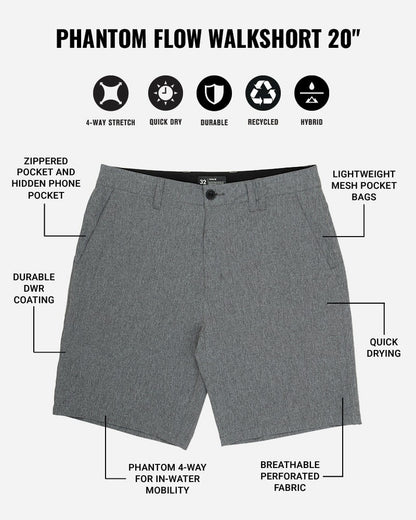 Hurley Mens Phantom Flow Walkshort 20"