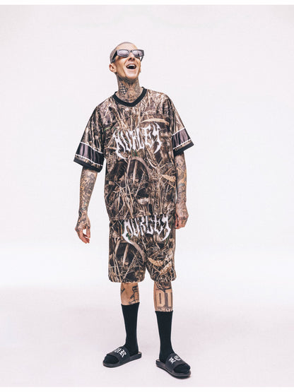 Hurley Mens Hurley x Travis Barker Real Tree Mosh Pit Mesh Short