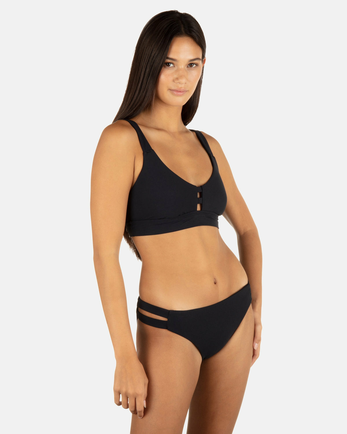 Hurley Womens Max Solid Moderate Bottom